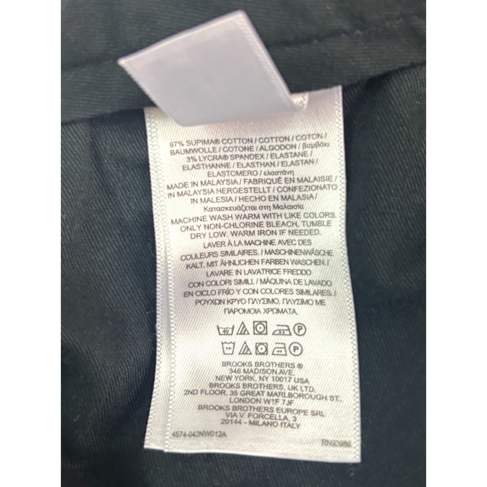 Brooks Brothers 36x30 Gray Glen Plaid Lightweight Advantage Chino Clark Pants - Picture 9 of 9